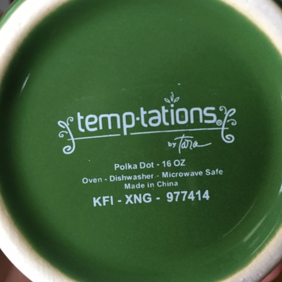 Temptation Dotted Mug Set of Four - Picture 5 of 5